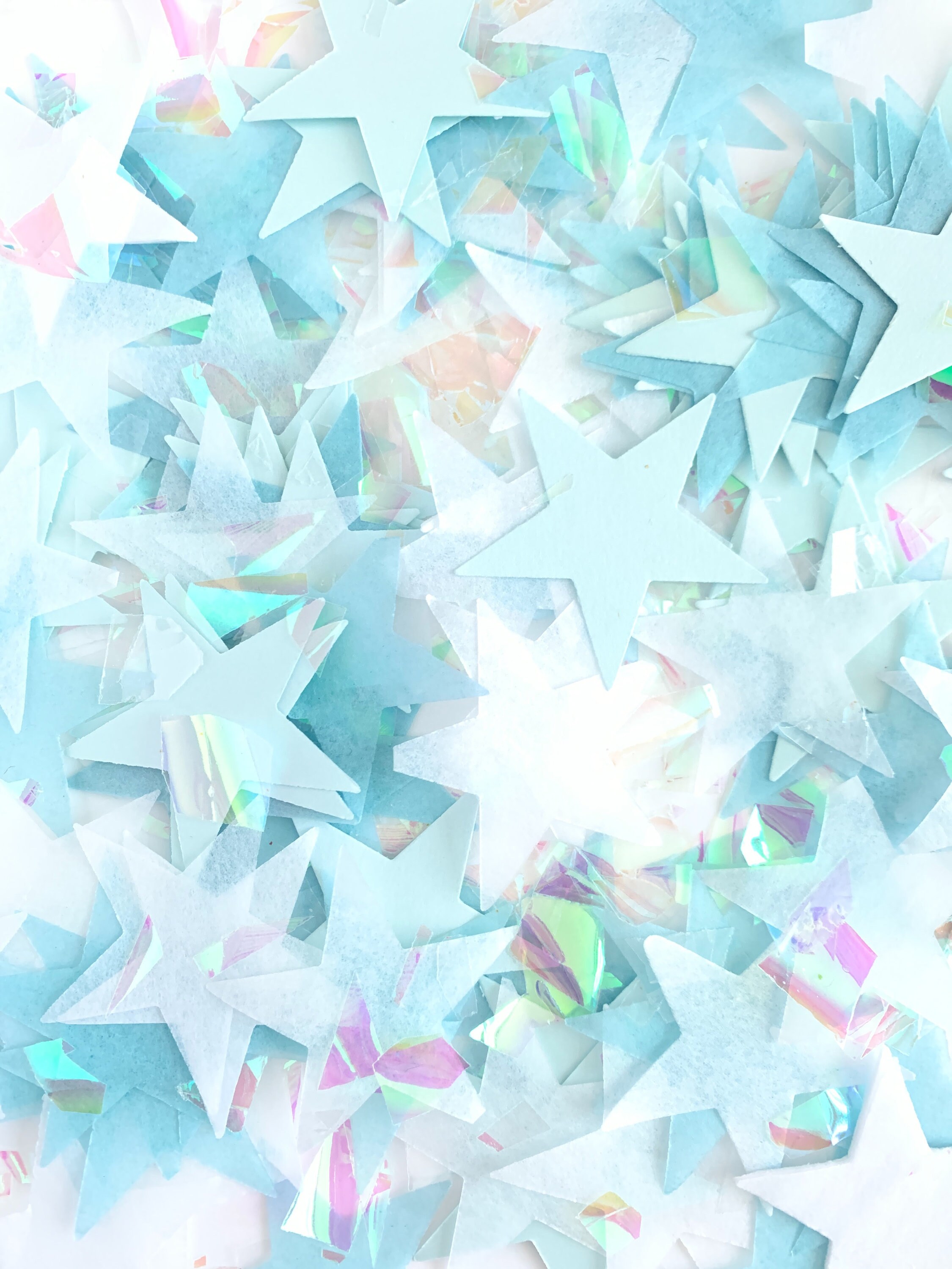 Blue Iridescent Star ConfettiTwinkle Twinkle Little Star PartyBoy Baby Shower DecorationGender Reveal DecorationsStar Party