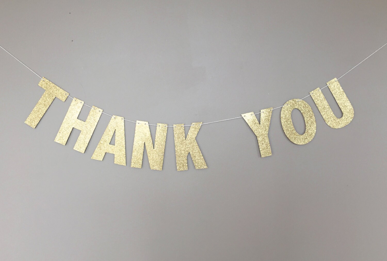 Thank You Gold Glitter Banner, Gold Glitter Banner, Wedding Banner ...