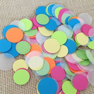 Partij Confetti, Multicolor cirkel Confetti, verjaardag, bruiloft, tabel Decor roze, oranje, blauw, groen, geel
