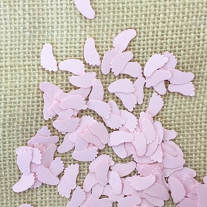 Baby Shower Gender Reveal Confetti, Baby Feet Confetti, Blush Pink Confetti, Baby Shower Decorations, Baby Shower Baby Girl, Table Scatter