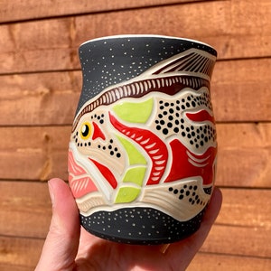 Rio Grande Trout Handmade Mug image 2