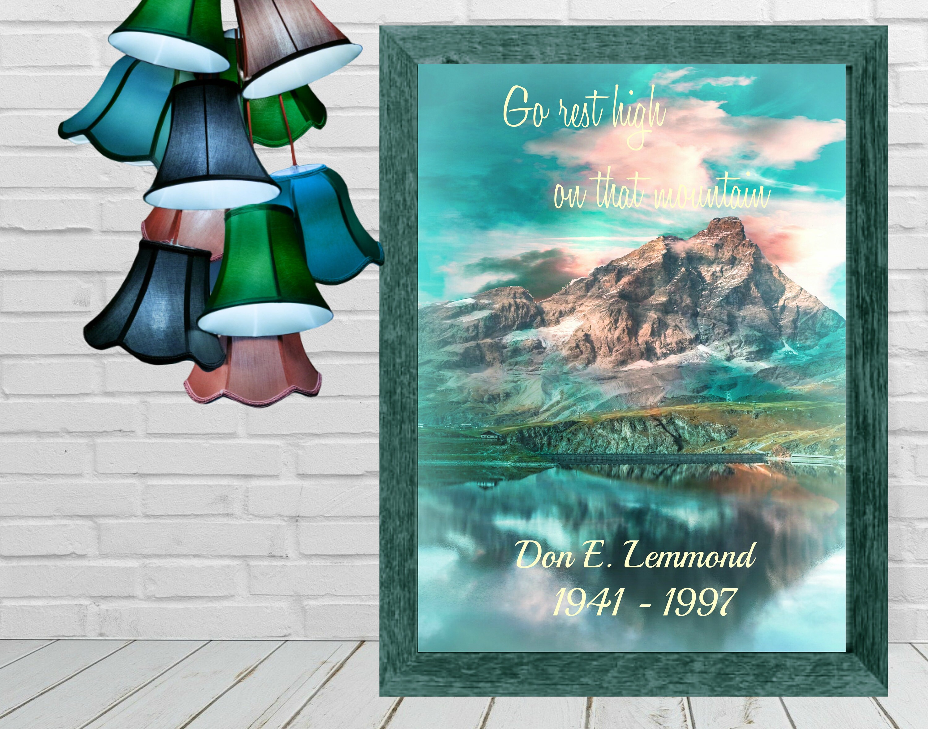 Personalized Memorial Gift, Go Rest High on That Mountain Personalized