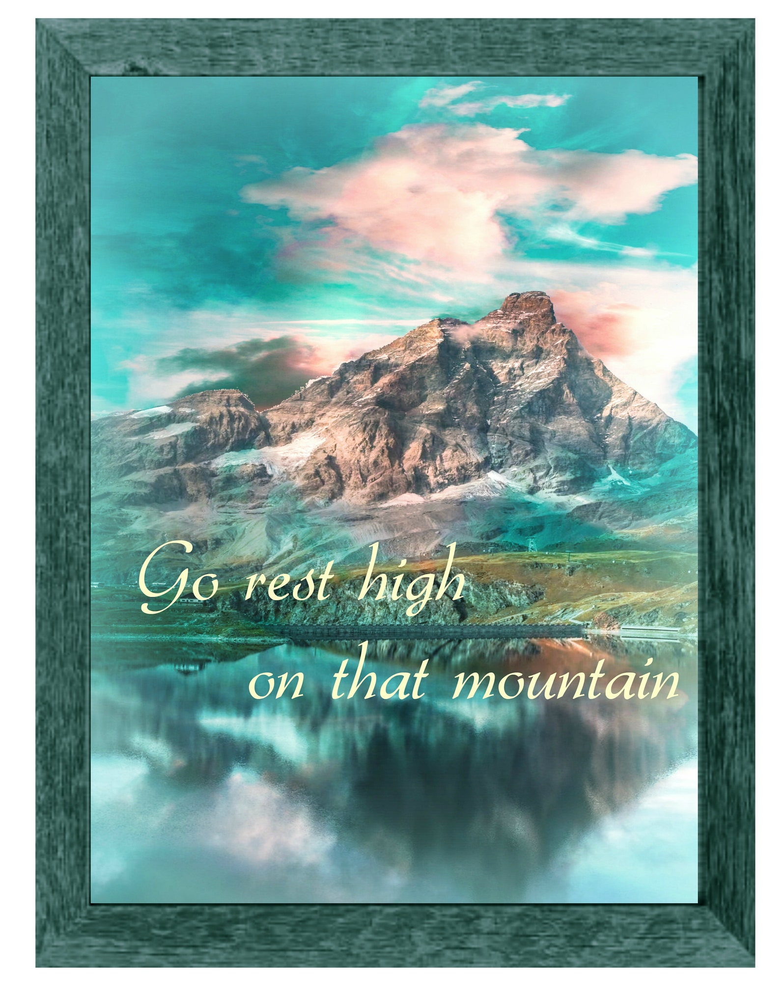 Go Rest High on That Mountain Printable Vince Gill Song Etsy