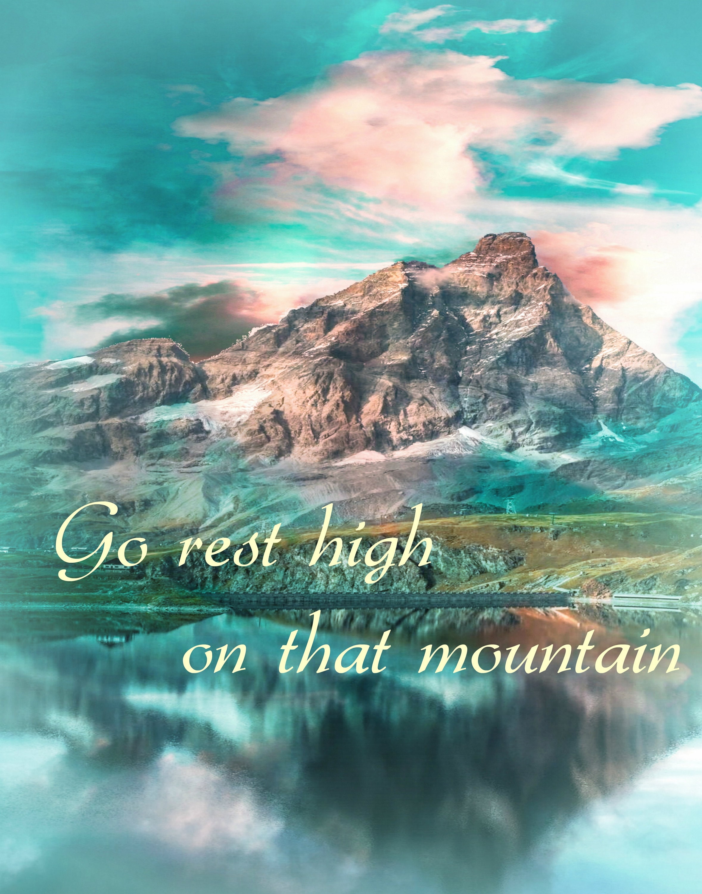 Go rest high on that mountain printable Vince Gill song Etsy