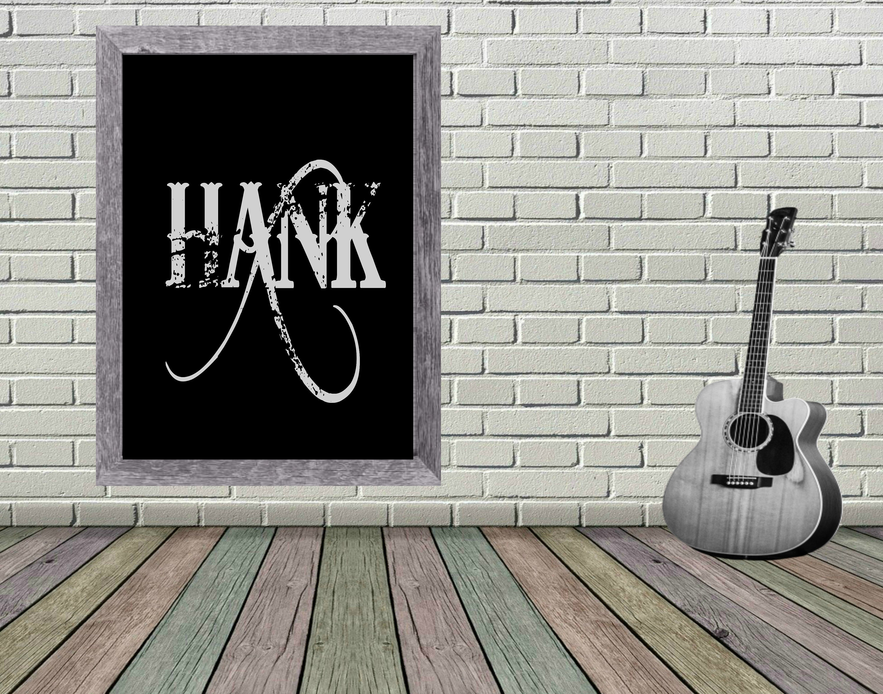 Hank Williams Printable, Hank Country Music Print, Hank Williams Fan ...