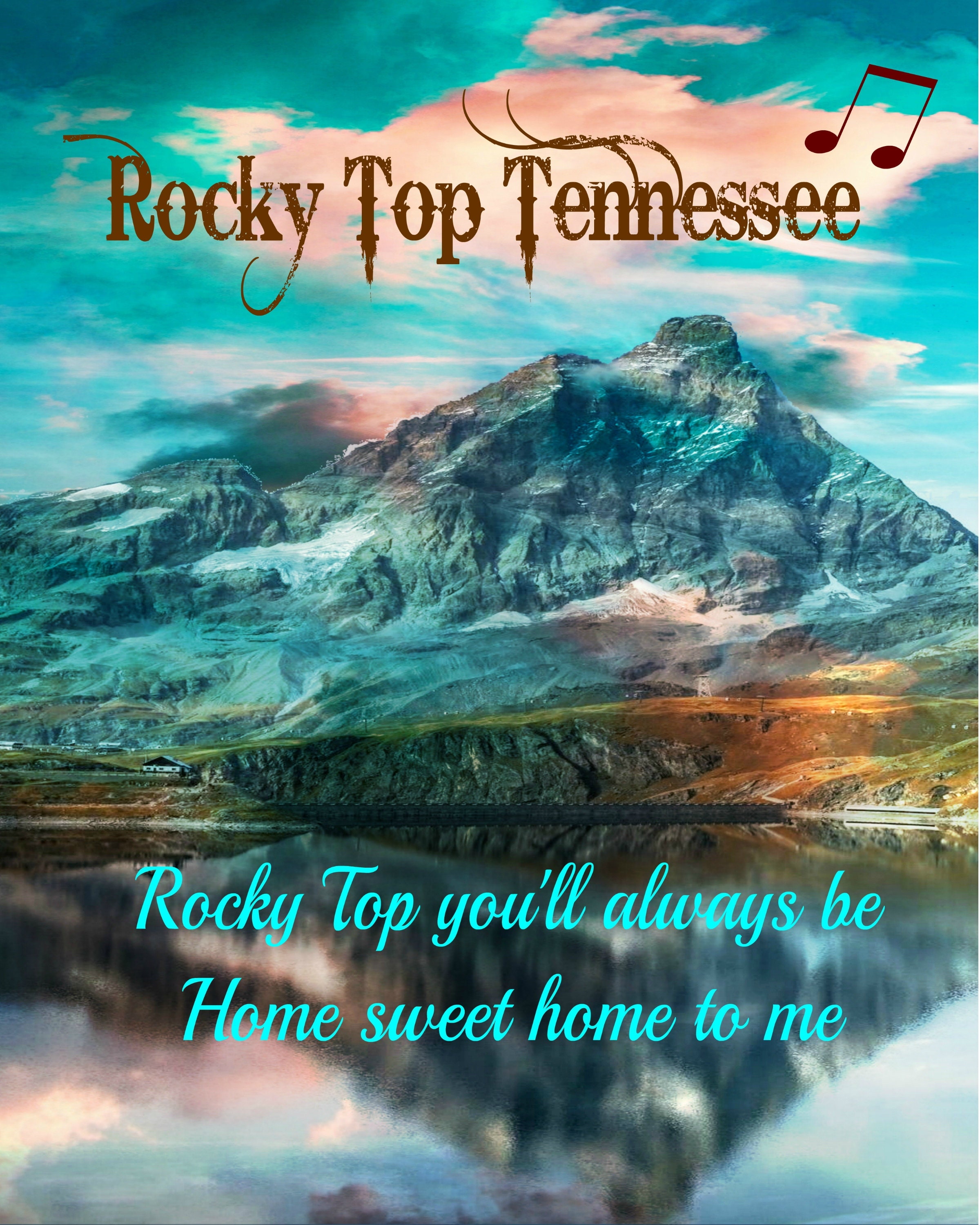 Rocky Top Printable Tennessee State Song Print Country Music Etsy UK