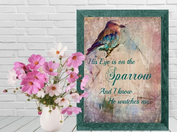 His Eye is on the Sparrow Printable Mother's Day Gift - Etsy