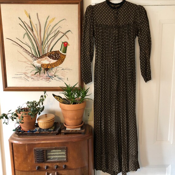 Calico gunne sax style prairie dress