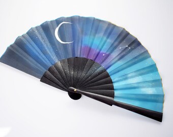 Hand fan / Horoscope fan/ Zodiac fan / Hand painted Fan / Wooden handfan / cotton handfan / Spanish handfan / Modern handfan /