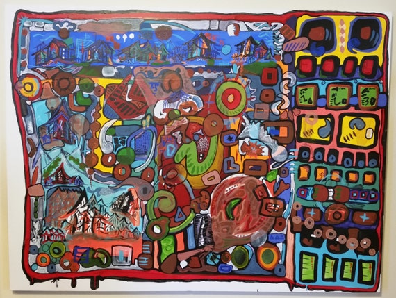 2016, 4'x3', acrylic on canvas