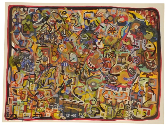 2017, 3' x 4' acrylic on canvas
