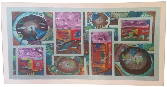 2015, 2'x4', acrylic on hardboard,