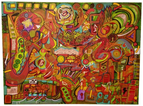 2016, 4'x3', acrylic on canvas