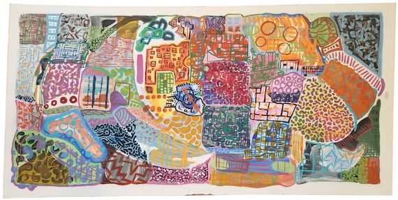 2015, 2' x 4', acrylic on hardboard