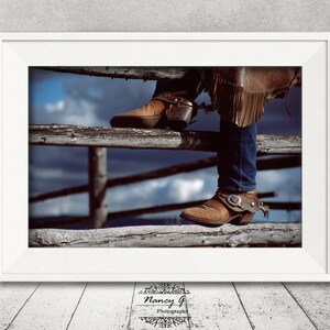 Western Print, Western Cowboy boots, Vintage Print, Old West Print, Country Decor, Rustic Decor, Country Western Decor, Western Decoration