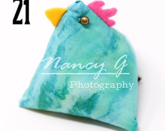 Chicken pin cushions, pin cushion, stuffed rice bag, animal, farm animal, cute bag, fabric, animals, bird, sewing equipment, supplies, sew