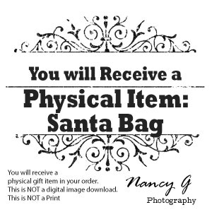 Fire Department Santa Present Bag, Gift for Him, Home Decor, Fabric Art, Santa Claus Bag, Christmas Santa Bag, Firefighter bag for Christmas image 8