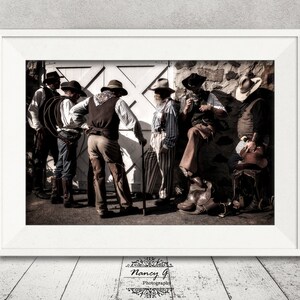 Vintage Print, Western Cowboys, Western Decor, Old West Print, Country Decor, Cowboy, Gift for Men, Gift for Women, Vintage Photography, Art