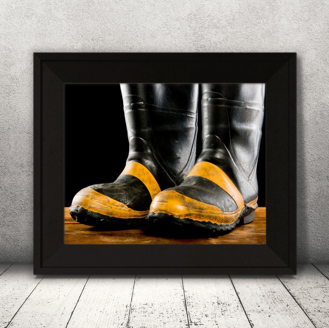 Vintage Fireman Boot - Etsy