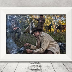 Cowboy Print, Vintage Cowboy Camp, Old West Photo, Western Home Decor, Western Decoration, Rustic Home, Wall Art, Western Photography, Gift