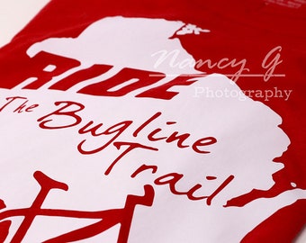 Ride the Bugline Trail, T-shirt, Tee, Word Art, Typography, Map, Wisconsin, WI, Tourism Gift, Travel, Gift, Wearable Image, Clothes, Tshirt
