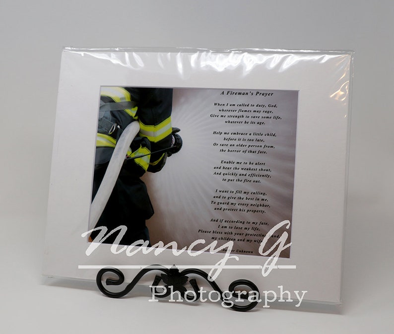 Firemans Prayer, Firefighter Prayer Print, Firefighter Wall Art, Prayer ...