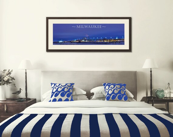 Milwaukee Print Lake Michigan Panoramic Print Panorama Etsy