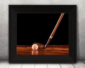 Vintage Golfing Gear, Golf Print, Golfing Gift, Living Room Wall Art, Sport Wall Decor, Fathers Day Gift, Vintage Sports Print, Golfer Club