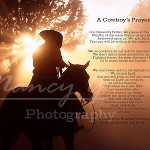 Cowboy&#39;s Prayer Downloadable Printed Art, Color Photo, Wall Art Photography, Printable Poster, Digital Download, Western Room Decor