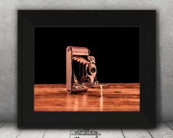 Camera Print, Vinage Camera Image, Vintage Eastman Kodak, Folding Camera, Wall Art, Fine Art Print, Artwork, Home Decor, Office Decor, Art