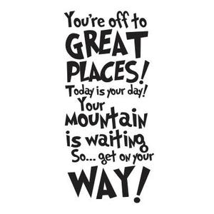 Dr. Seuss - You're off to great places - Vinyl Wall Decal