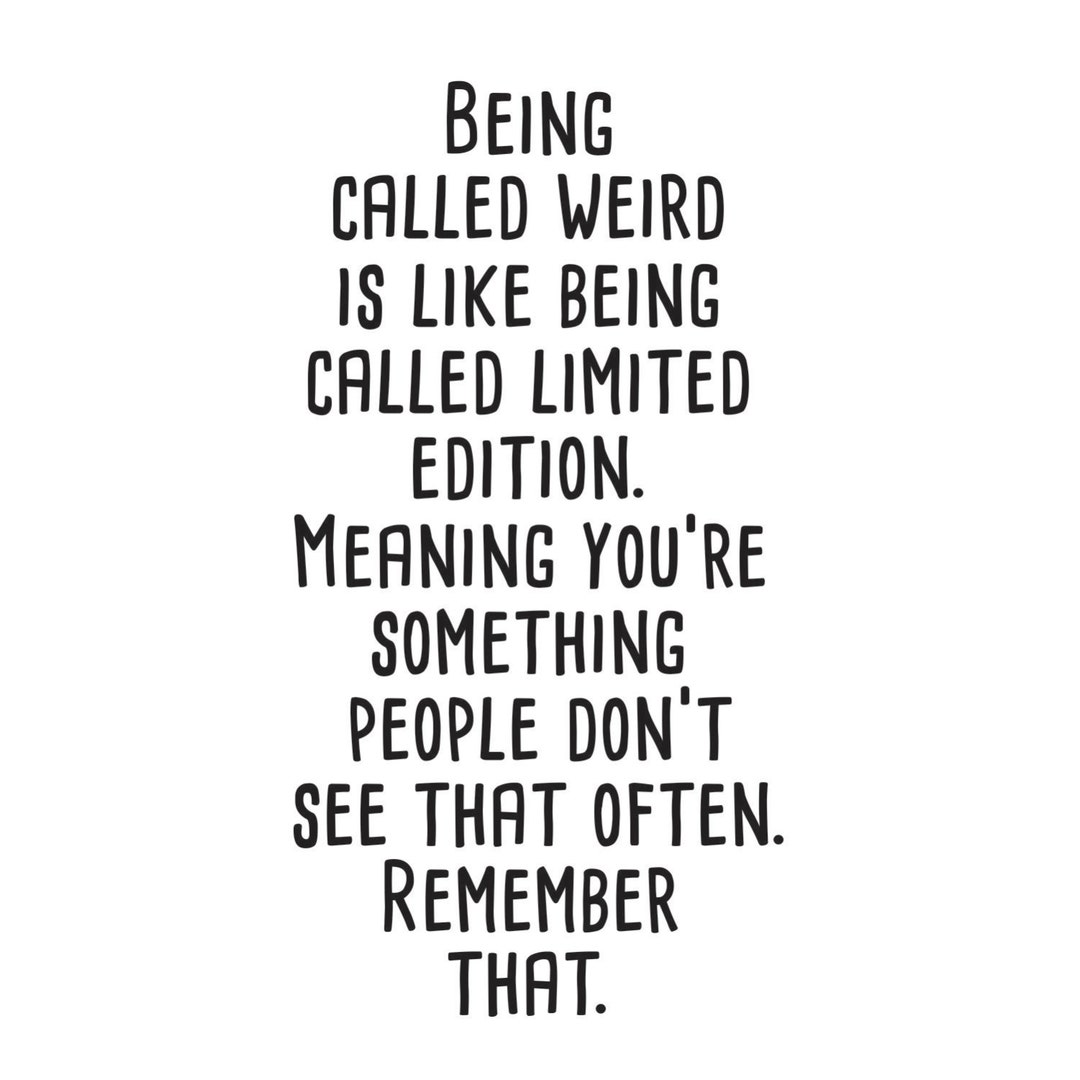 Being Called Weird Vinyl Wall Decal Etsy