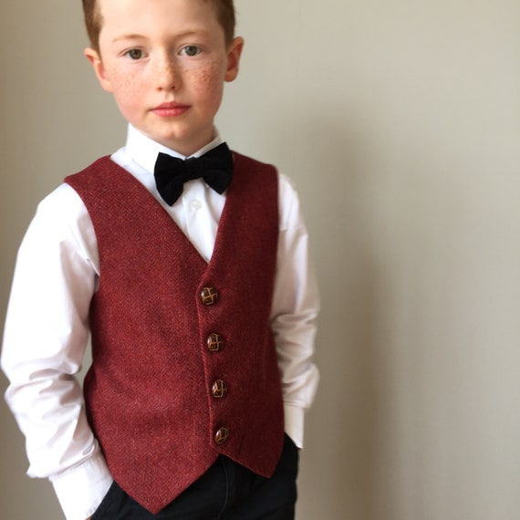 Red waistcoat best sale child