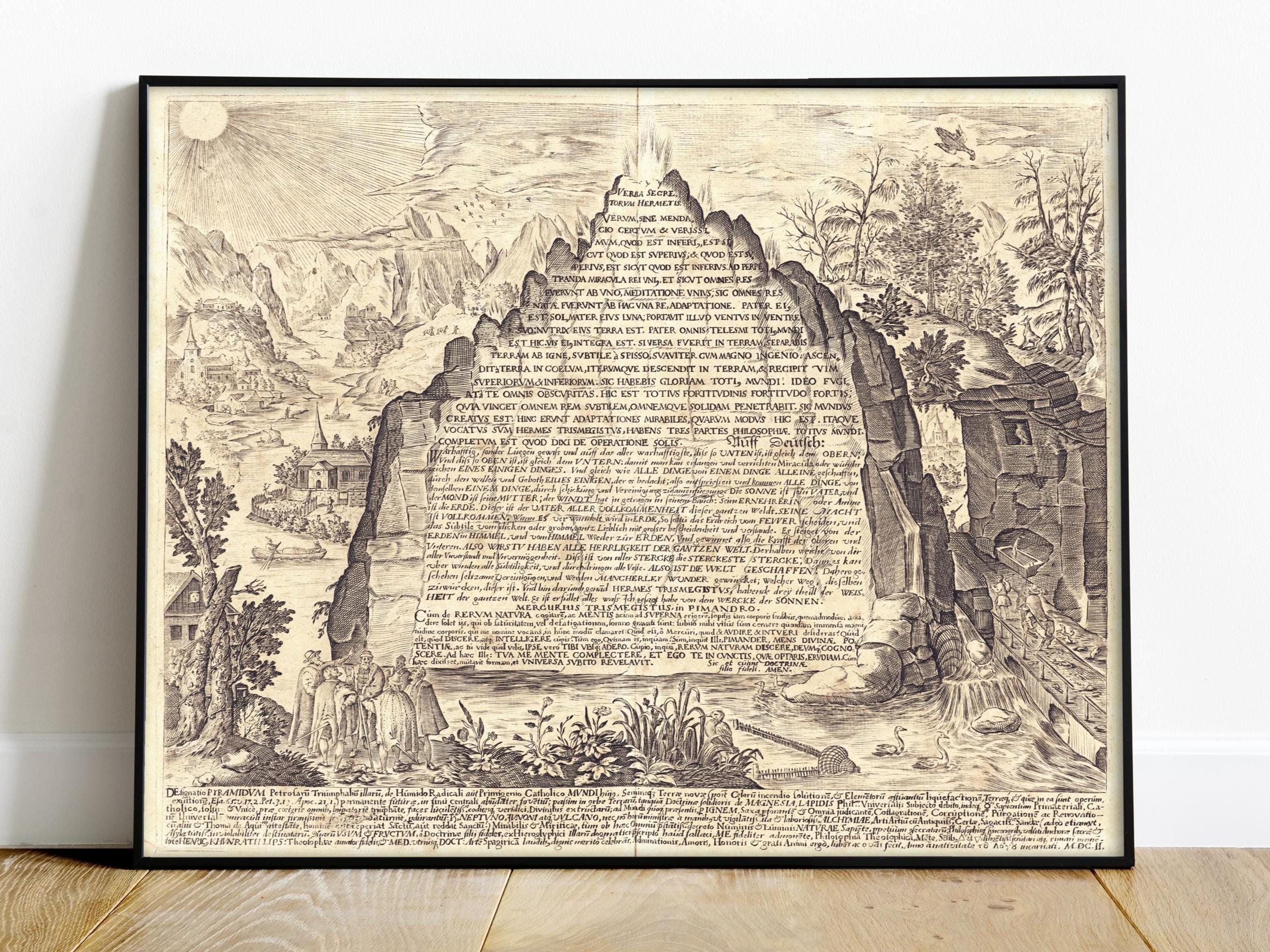 エメラルド タブレットまたは Tabula Smaragdina ヘルメス文書、17