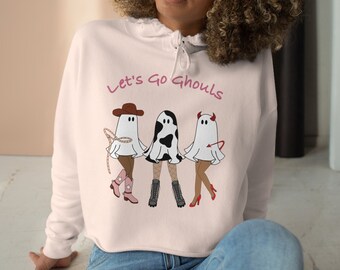 Let's Go Ghouls Crop Hoodie