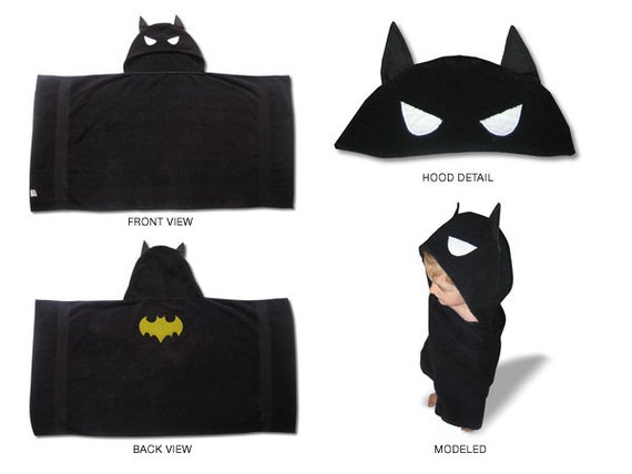 batman baby towel