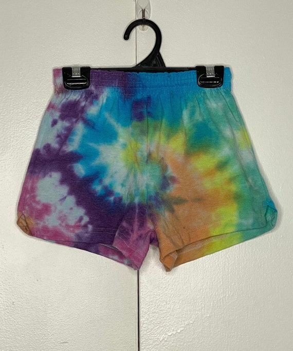 Tie Dye Soffe Shorts Juniors Rainbow 