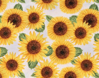 Craft and Mask Fabric Sunflower Cotton Fabric 12 Yard Indonesian Batik Fabric Fat Quarter By the Yard Quilting Cotton