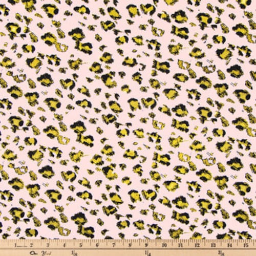 Leopard Print Cotton Fabric by the Yard Riley Blake Designs Etsy