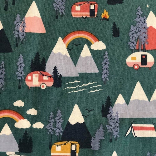 Hiking Nature Fabric Hiking Hiking Boot Take A Hike Sage Etsy