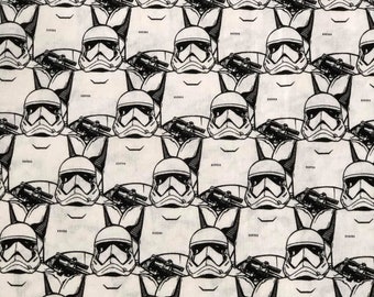 Fat Quarter, Star Wars Storm Trooper Cotton Fabric, Licensed Character Fabric, Quilting, Craft & Mask Fabric
