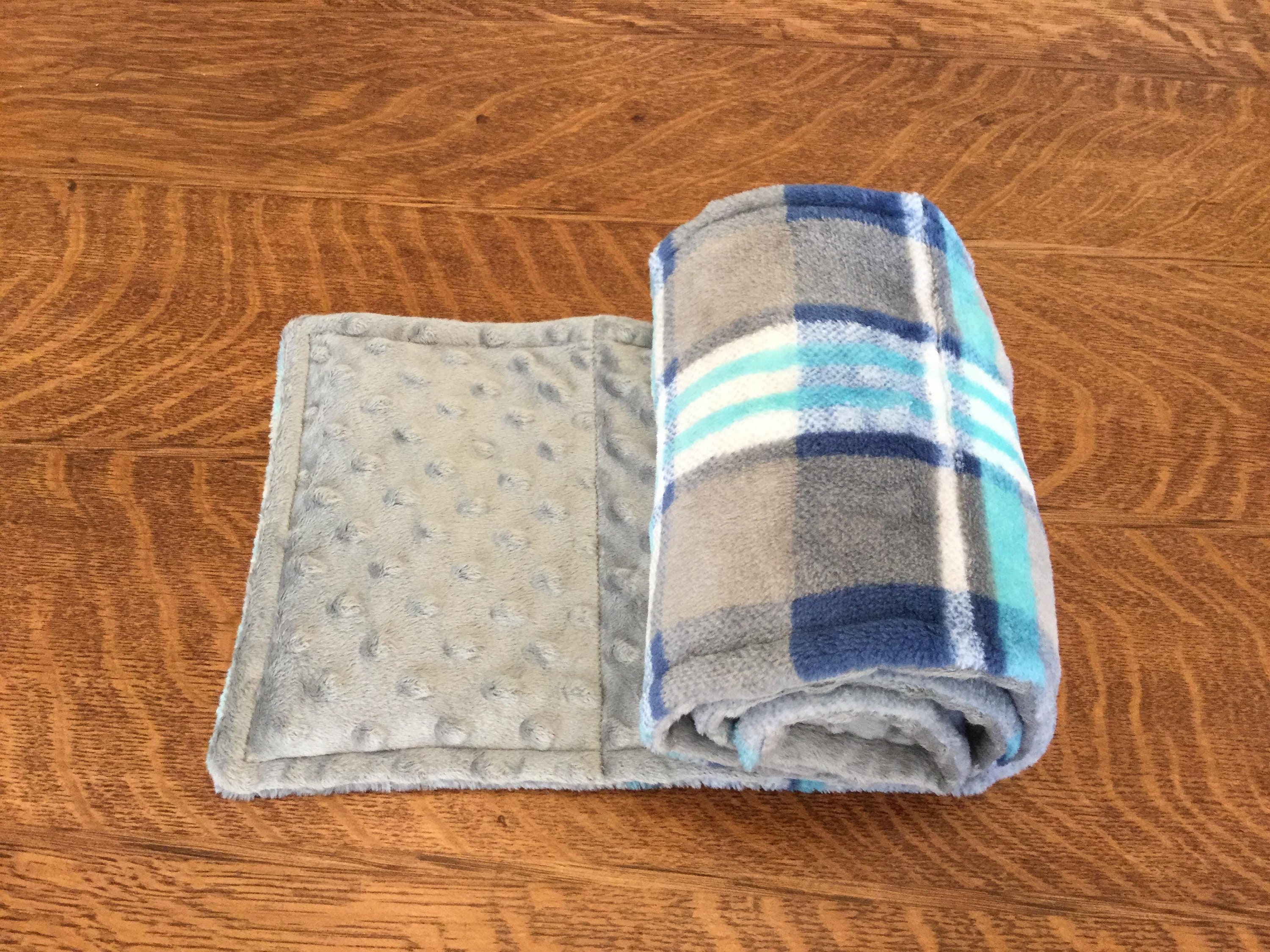 Adult Weighted Shoulder & Neck Wrap, Soft Plaid Fleece ...