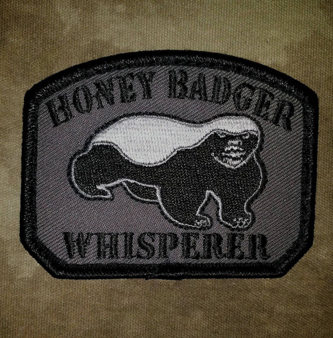 HONEY BADGER WHISPERER Morale Patch Etsy