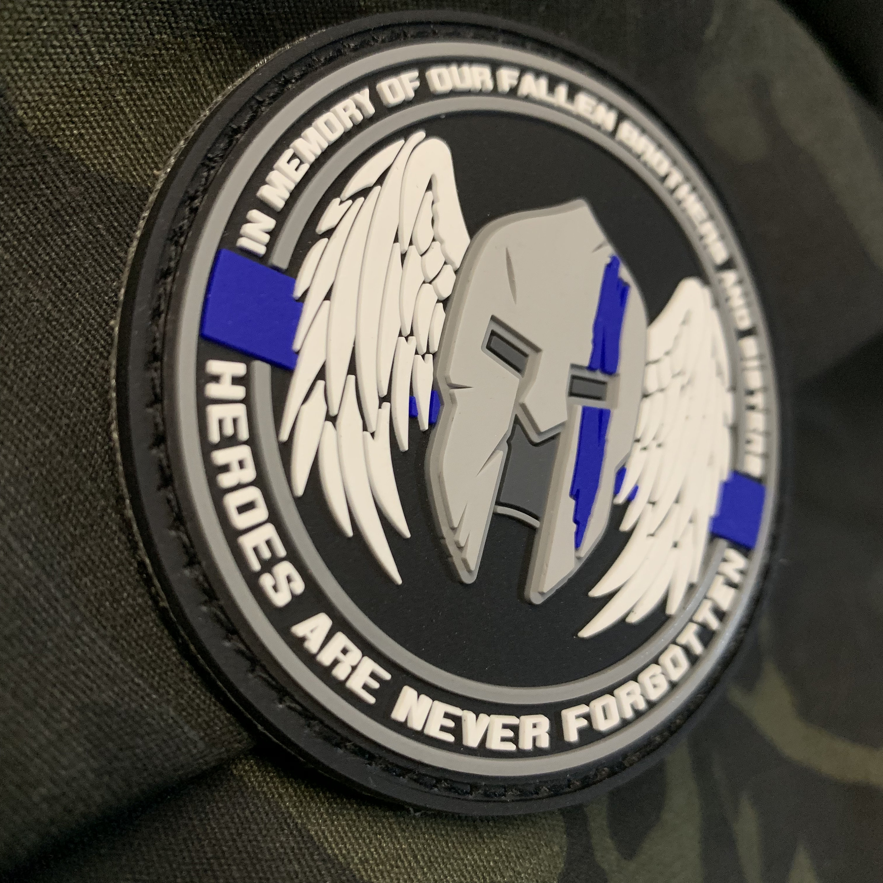 In Memory of Our Fallen Law Enforcement Morale PVC Patch Etsy