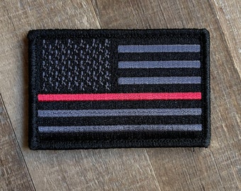 Subdued Thin Red Line American Flag Patch