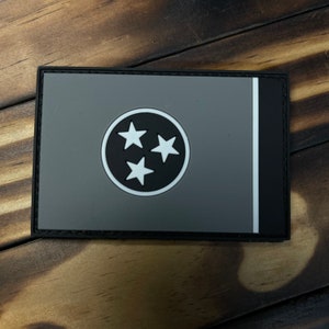 Subdued Tennessee State Flag PVC Patch