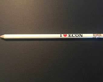 Econ-themed pencil