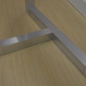 T Shaped Metal Table Legs ADD On main leg not included Custom Table Legs for Dining Room Table and Entry Way Table 画像 9