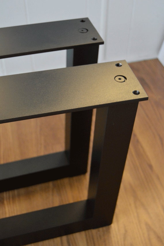 The BEST Metal Table Legs 2 Square SET Of 2 Frame Etsy