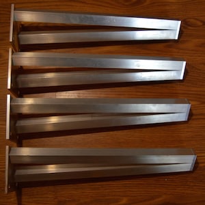 Aluminum Harpin Legs V Shaped Metal Table Legs , 1&quot;, custom sleek industrial